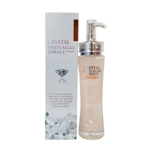 3W Clinic Живильна есенція для обличчя Crystal White Milky Essence Vitamin + з молочним протеїном, 150 мл