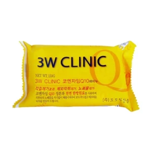 3W Clinic Мыло для лица и тела Q10 Dirt Soap с коэнзимом Q10, 150 г