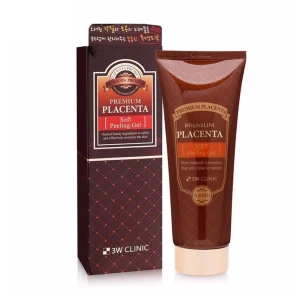 3W Clinic Пілінг-гель для обличчя Premium Placenta Soft Peeling Gel з екстрактом плаценти, 180 мл