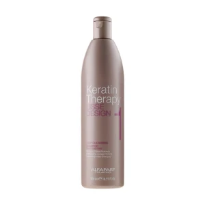 Alfaparf Кератиновый шампунь для глубокой очистки волос Lisse Design Keratin Therapy 1 Deep Cleansing Shampoo, 500 мл