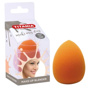 Titania Губка для макияжа оранжевая, без латекса, 6см,2934BOX