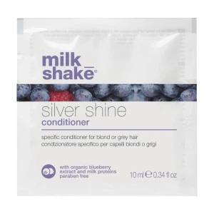 Кондиціонер для освітленого та сивого волосся - Milk Shake Silver Shine Conditioner, пробник, 10 мл