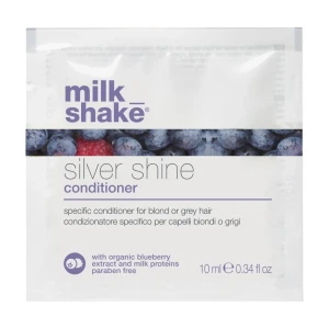 Кондиционер для осветленных и седых волос - Milk Shake Silver Shine Conditioner, пробник, 10 мл