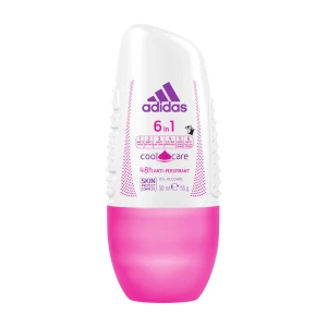 Adidas Кульковий антиперспірант жіночий 6 in 1 Cool & Care 48H, 50 мл