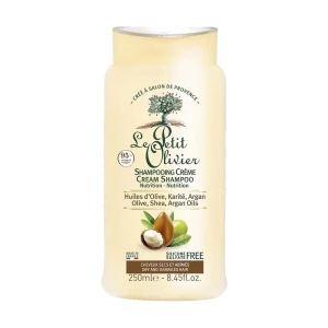 Le Petit Olivier Питательный шампунь Olive, Shea, Argan Oils Nutrition Cream Shampoo для сухих и поврежденных волос, 250 мл