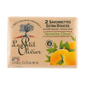 Le Petit Olivier Экстра нежное мыло Вербена-лимон, 2*100 г