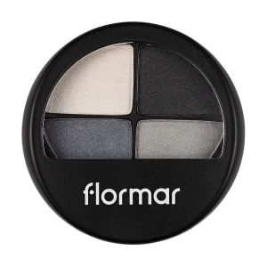 Flormar Тени для век Quartet Eyeshadow 404 Black Souffle, 12 г