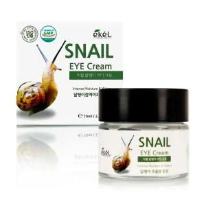 Ekel Увлажняющий крем для кожи вокруг глаз Snail Eye Cream с муцином улитки, 70 мл