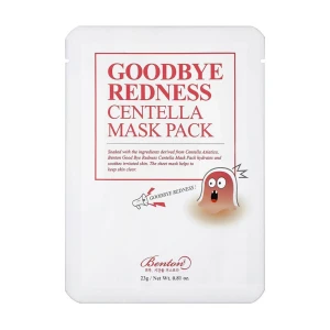 Benton Тканинна маска для обличчя Goodbye Redness Centella Mask Pack з екстрактом азіатської центели, 23 мл