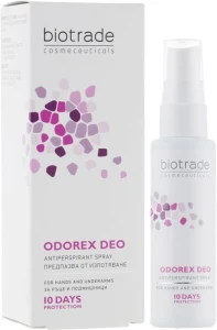 Антиперспирант спрей длительного действия "До 10 дней без пота и запаха" - Biotrade Odorex Deo Antiperspirant Spray, 40 мл