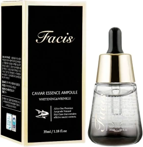 Антивікова ампульна сироватка для обличчя з екстрактом ікри - Facis Caviar Essence Ampoule, 35 мл