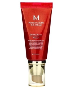 BB-крем для обличчя - Missha M Perfect Cover BB Cream SPF42 PA+++, 31 тон - Golden Beige, 50 мл