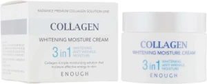Крем для обличчя з колагеном - Enough Collagen Whitening Moisture Cream 3 in 1, 50 мл