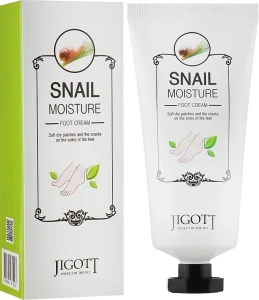 Крем для ног с экстрактом слизи улитки - Jigott Jigott Real Moisture Snail Foot Cream, 100 мл