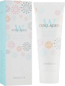 Крем с коллагеном против старения кожи рук - Enough W Collagen Pure Shining Hand Cream, 100 мл
