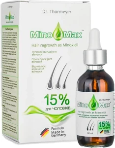 Лосьон для стимуляции роста и против выпадения волос для мужчин 15% - MinoMax 15% Hair Regrowth Lotion, 60 мл