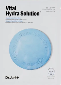 Маска с гиалуроновой кислотой - Dr. Jart Dermask Water Jet Vital Hydra Solution, 25 мл