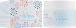 Масажний освітлюючий крем з колагеном для тіла - Enough W Collagen Whitening Premium Cleansing & Massage Cream, 300 мл