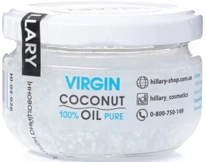 Нерафинированное кокосовое масло - Hillary VIRGIN COCONUT OIL, 100 мл