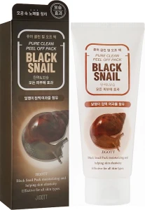 Очищаюча маска-плівка з екстрактом слизу чорного равлика 180 мл - Jigott Black Snail Pure Clean Peel Off Pack, 180 мл