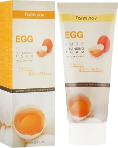 Очищувальна пінка з яєчним екстрактом - FarmStay Pure Cleansing Foam Egg, 180 мл