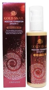 Омолаживающий тональный крем с муцином улитки - Enough Gold Snail Moisture Foundation SPF 30, тон 21, 100 мл