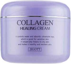 Живильний крем для обличчя з колагеном - Jigott Collagen Healing Cream, 100 мл