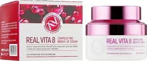 Живильний крем для обличчя з вітамінами - Enough Real Vita 8 Complex Pro Bright Up Cream, 50 мл