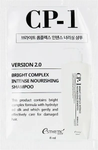 Живильний протеїновий шампунь для волосся з колагеном - Esthetic House CP-1 Bright Complex Intense Nourishing Shampoo, пробник, 8мл