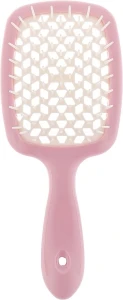 Гребінець для волосся - Janeke Superbrush, ніжно рожевий з білим