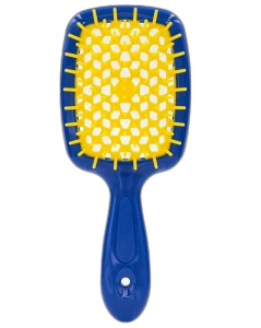 Расческа для волос - Janeke Superbrush, синий с желтым