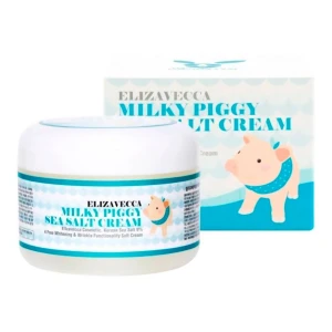 Cольовий колагеновий крем для обличчя - Elizavecca Face Care Milky Piggy Sea Salt Cream, 100 мл