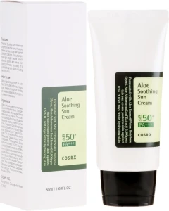 Сонцезахисний крем з алое - CosRX Aloe Soothing Sun Cream SPF50+ PA+++, 50 мл