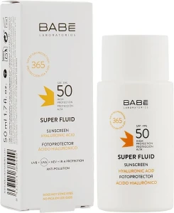Сонцезахисний супер флюїд SPF 50 для всіх типів шкіри Super Fluid SPF50, 50мл - BABE Laboratorios Super Fluid SPF50