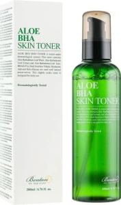 Тонер для обличчя з алое та саліциловою кислотою - Benton Aloe BHA Skin Toner, 200 мл