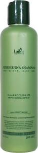 Шампунь для волосся пофарбованого хною - La'dor Pure Henna Shampoo, 200 мл