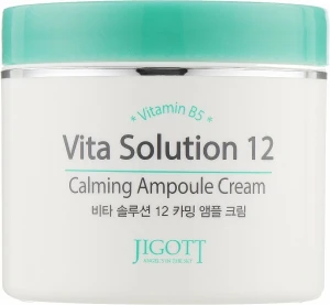 Крем для обличчя заспокійливий - Jigott Vita Solution 12 Calming Ampoule Cream, 100 мл