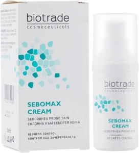 Заспокійливий крем для жирної, подразненої шкіри, що лущиться, при себорейному дерматі і демодекозі - Biotrade Sebomax Cream, 30 мл