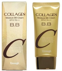 Зволожуючий BB-крем з колагеном - Enough Collagen Moisture BB Cream SPF47PA+++, 50 мл