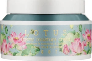 Зволожуючий крем для обличчя з екстрактом лотоса - Jigott Flower Lotus Moisture Cream, 100 мл