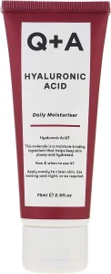 Увлажняющий крем для лица с гиалуроновой кислотой - Q+A Hyaluronic Acid Daily Moisturiser, 75 мл