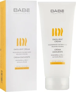 Увлажняющий крем-эмолиент для сухой кожи - BABE Laboratorios Emollient Cream, 200 мл