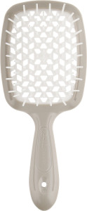 Гребінець для волосся - Janeke Superbrush, кремовий з білим