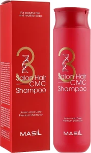 Відновлюючий шампунь із церамідами та амінокислотами для пошкодженого волосся - Masil 3 Salon Hair CMC Shampoo, 300 мл