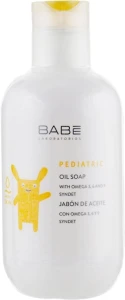 Дитяче рідке мило для душу на основі олій без лугів та води - BABE Laboratorios PEDIATRIC Oil Soap, 200 мл