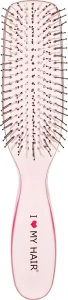 Расческа для волос Русалочка - I LOVE MY HAIR Spider M, розовая прозрачная