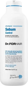 Себорегулирующий шампунь для жирной кожи головы - Dr. ForHair Sebum Control Shampoo, 500 мл