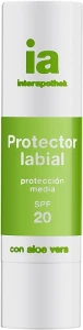 Бальзам-стик для губ с SPF 20 и экстрактом Алоэ Вера Protector Labial, 4г - Interapothek Protector Labial