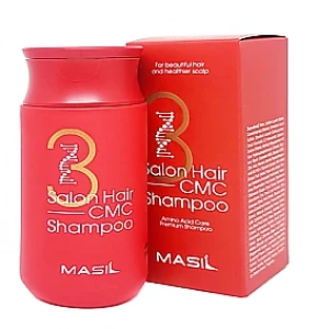 Відновлюючий шампунь із церамідами та амінокислотами для пошкодженого волосся - Masil 3 Salon Hair CMC Shampoo, 150 мл