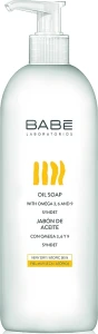 Жидкое мыло для душа на основе масел без щелочи и воды - BABE Laboratorios Oil Soap, 500 мл